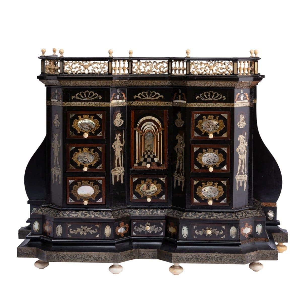 Cabinet de collectionneur, XVIIe siècle