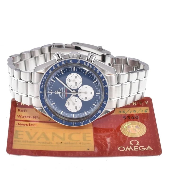Omega Speedmaster Professional First 3565.80 bleu — vue 2
