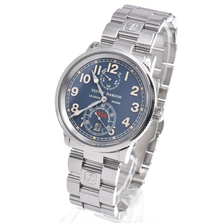 Ulysse Nardin Marine Chronomètre 1846 263-22 Date bleu cadran automatique Hommes — vue 2