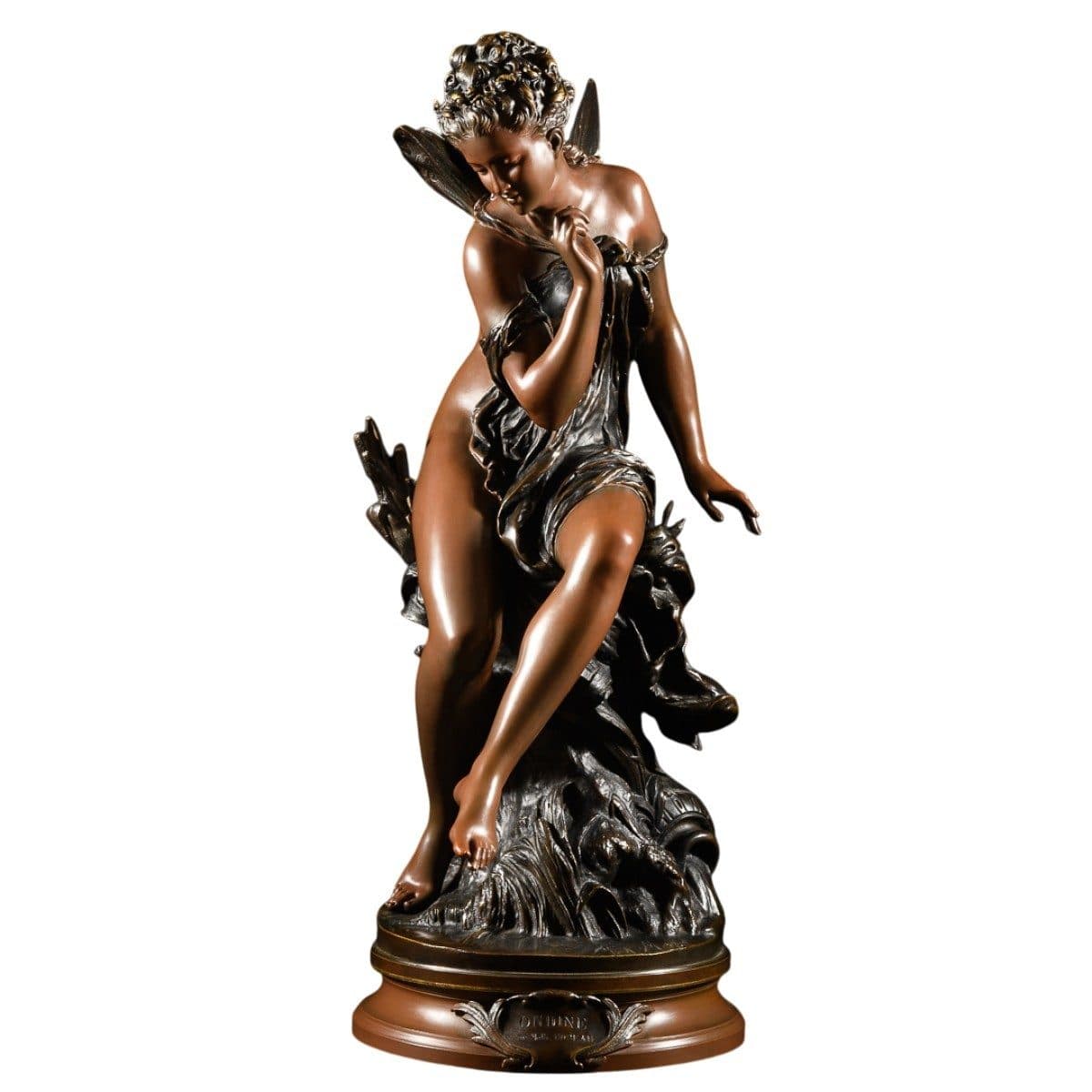 « Ondine », sculpture mythologique en bronze