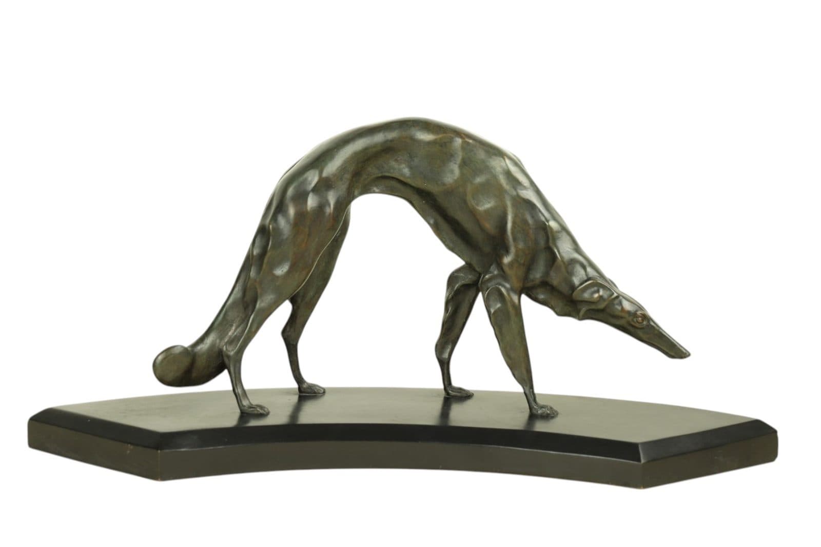 Lévrier en bronze