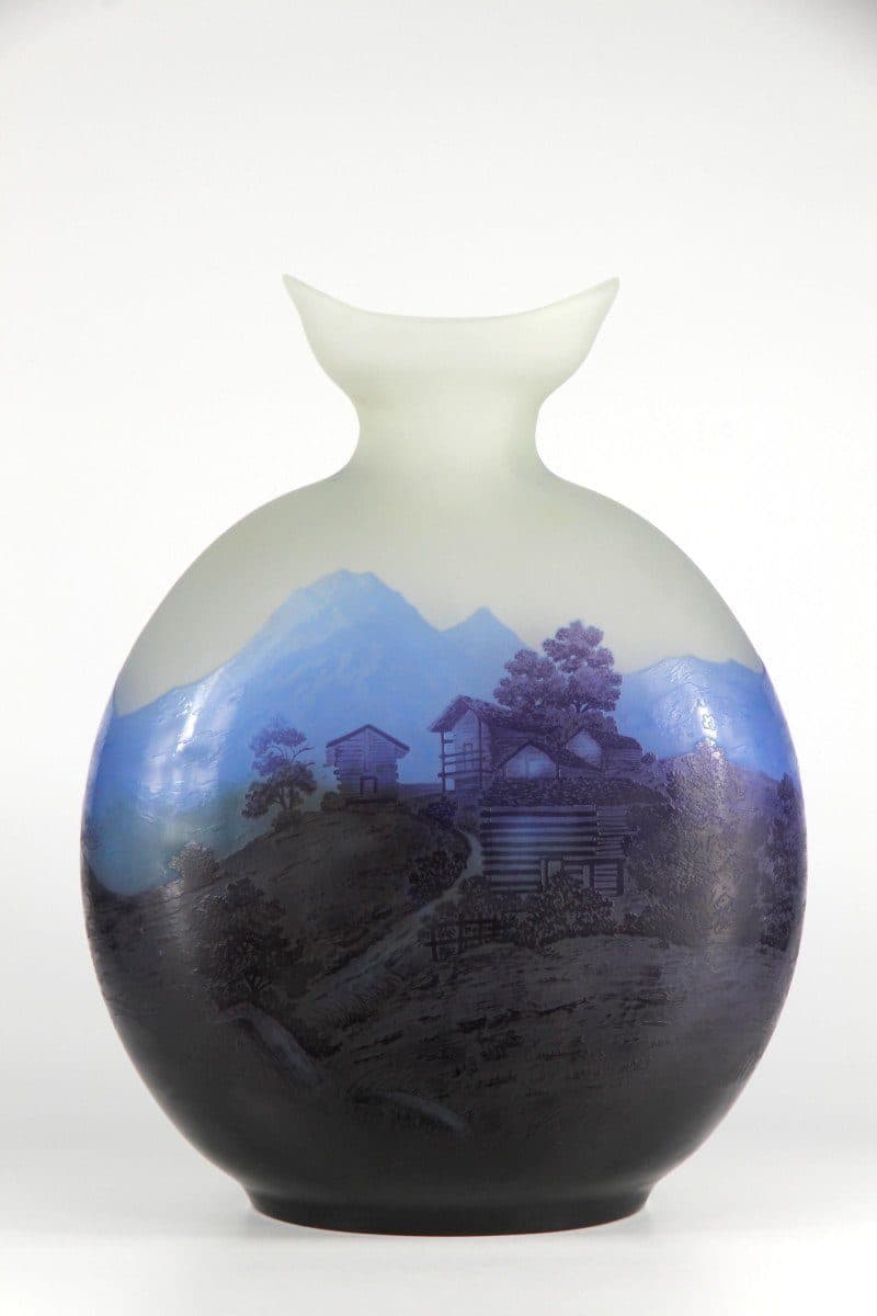 Émile Gallé Important vase « Les Alpes »