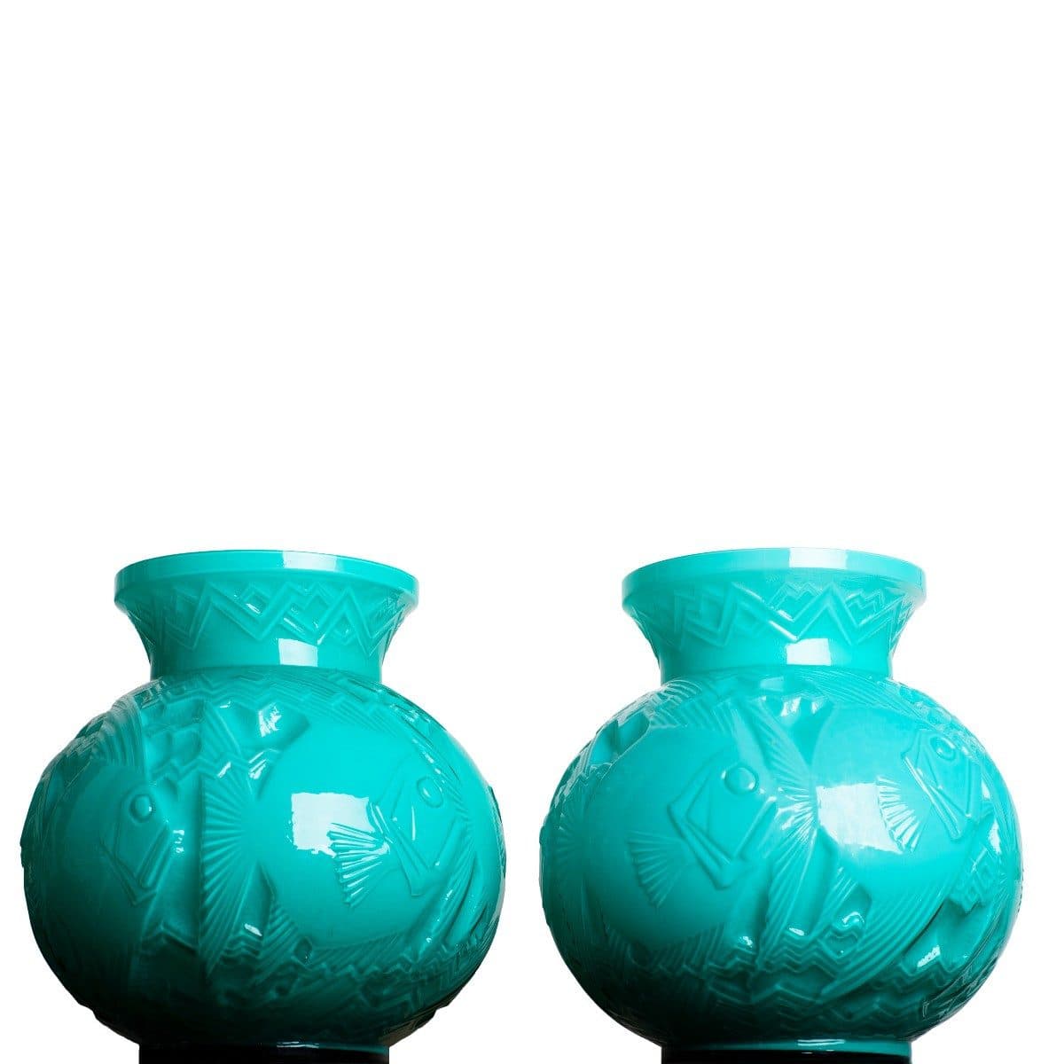 Pierre d’Avesn Rare paire de vases « Poissons Saint-Pierre »