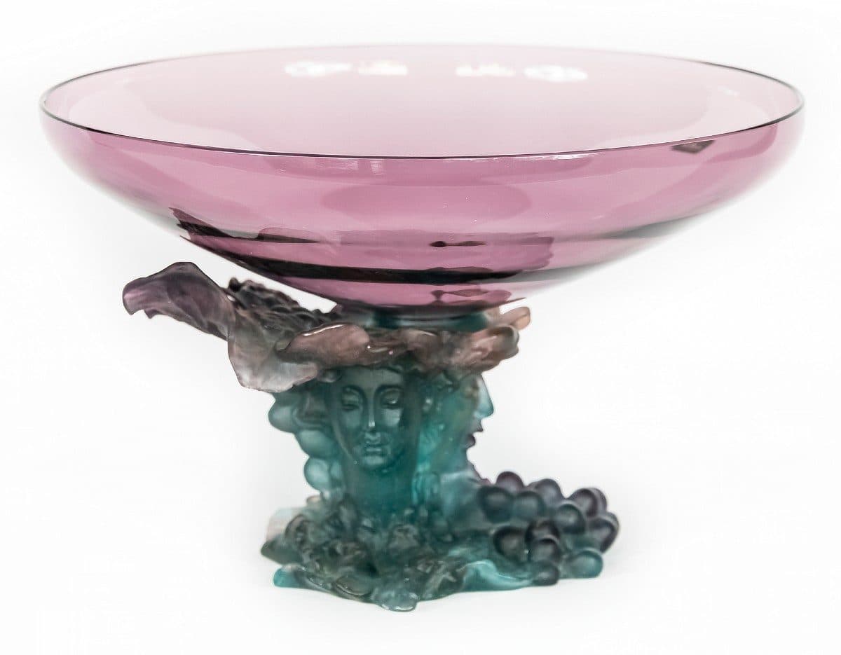 Daum France Grand vase « Bacchus »
