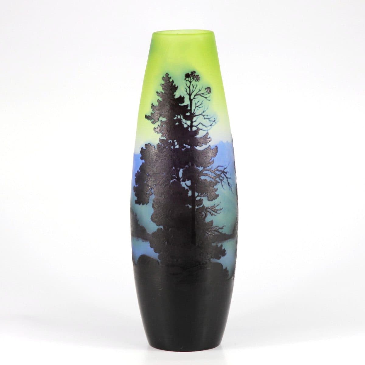 Gallé Grand vase « Paysage Alpin »