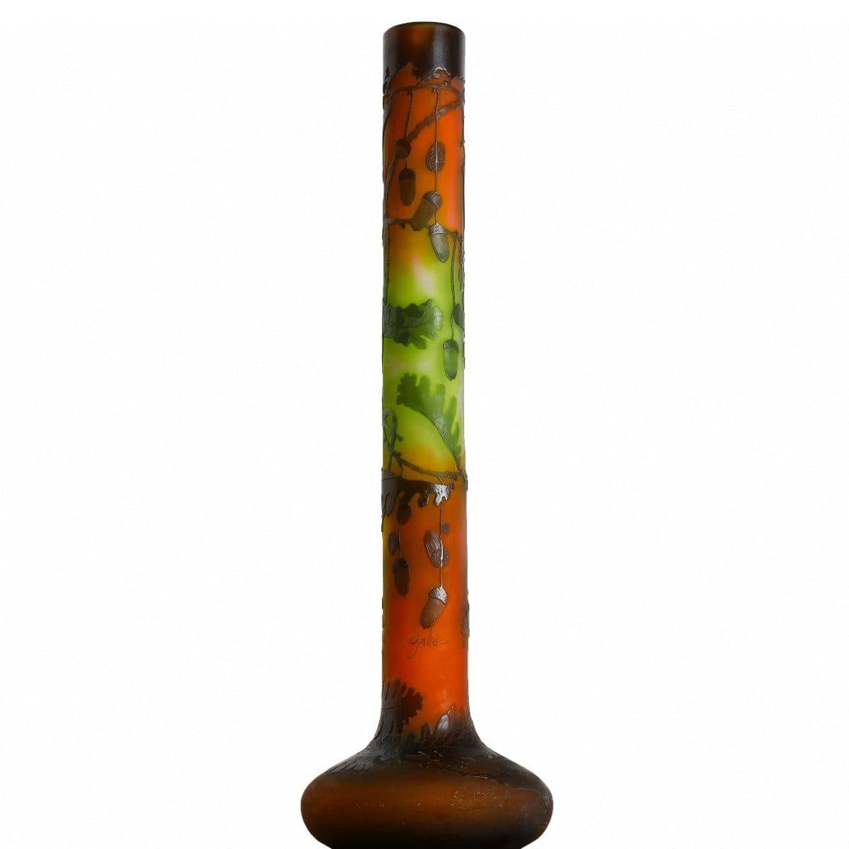 Émile Gallé Important vase Chêne et Glands, vers 1904-1908