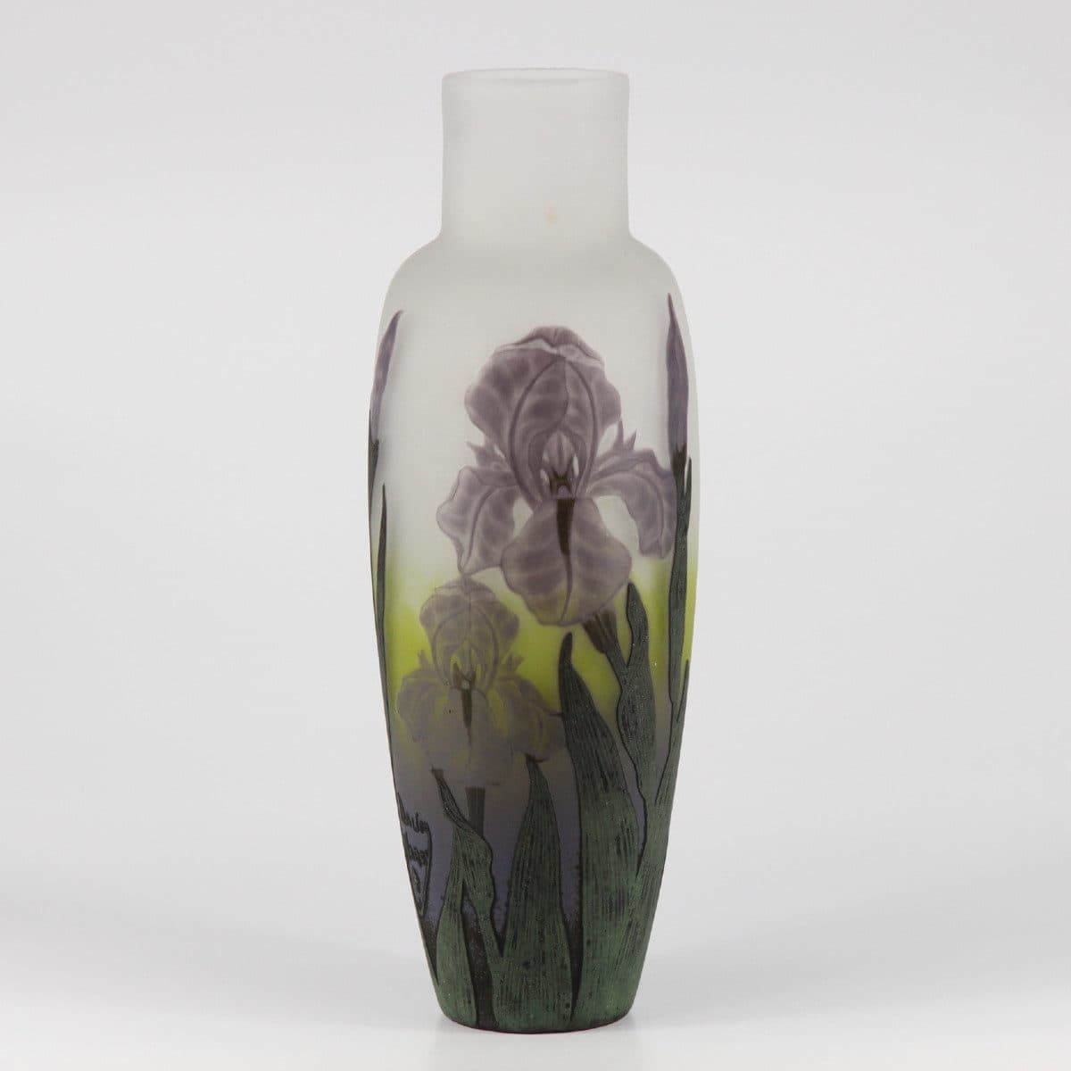 Daum Nancy Vase à décor d’iris