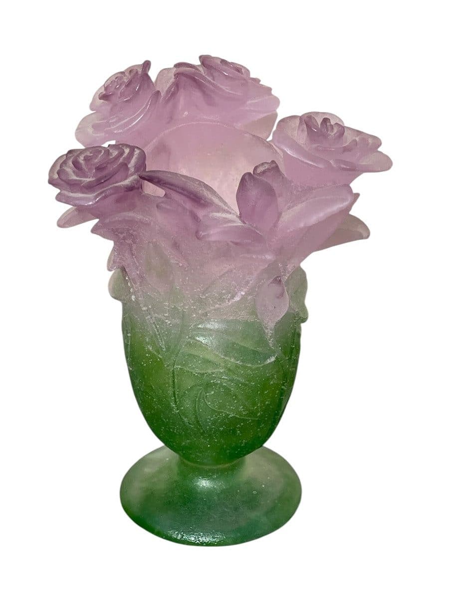 Vase Daum aux roses