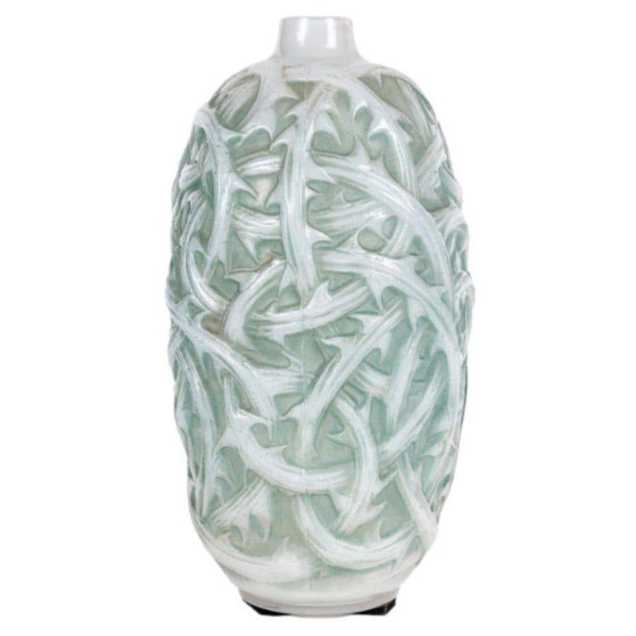 Lalique, vase Ronces opalescent