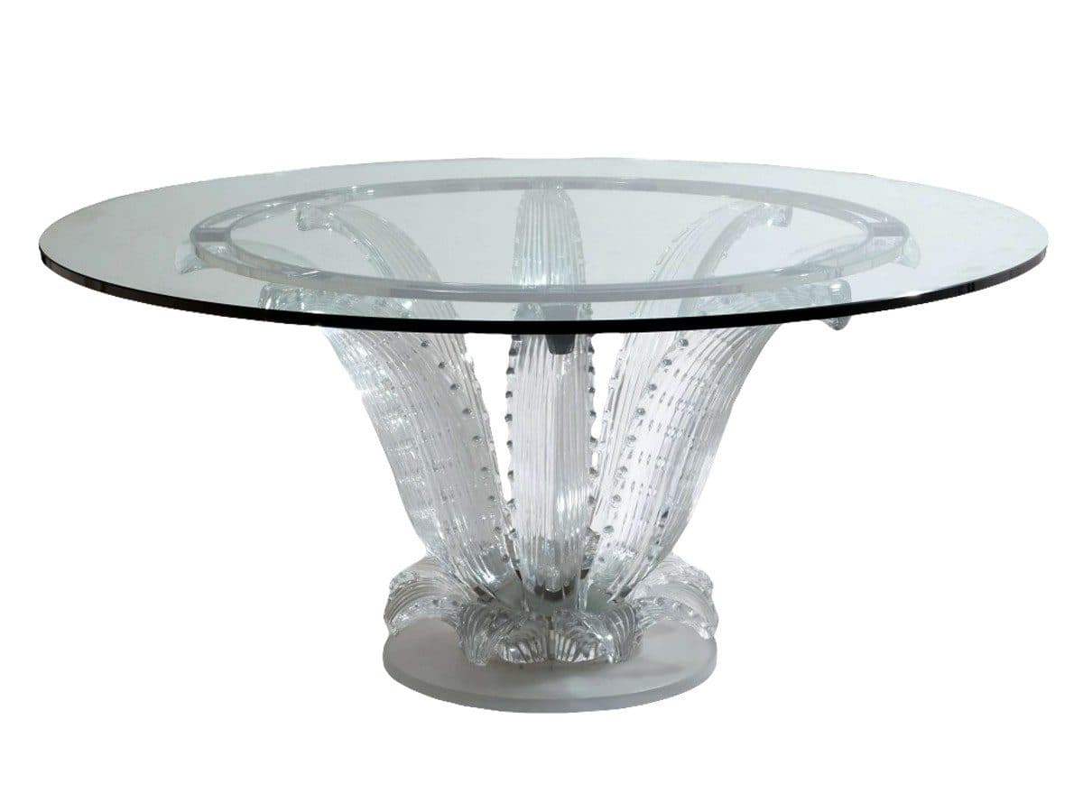 Lalique, table en cristal modèle « Cactus »